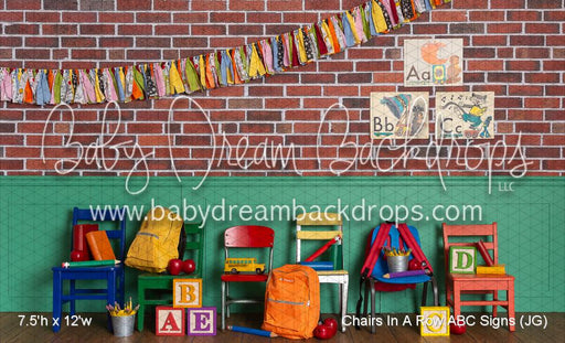 Chairs In A Row ABC Signs (JG)