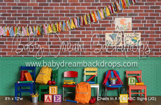 Chairs In A Row ABC Signs (JG)