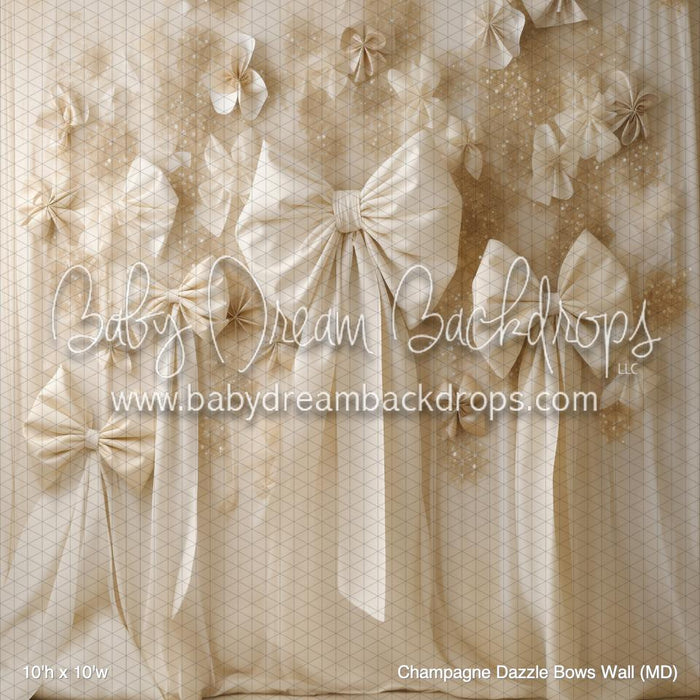 Champagne Dazzle Bows Wall (MD)