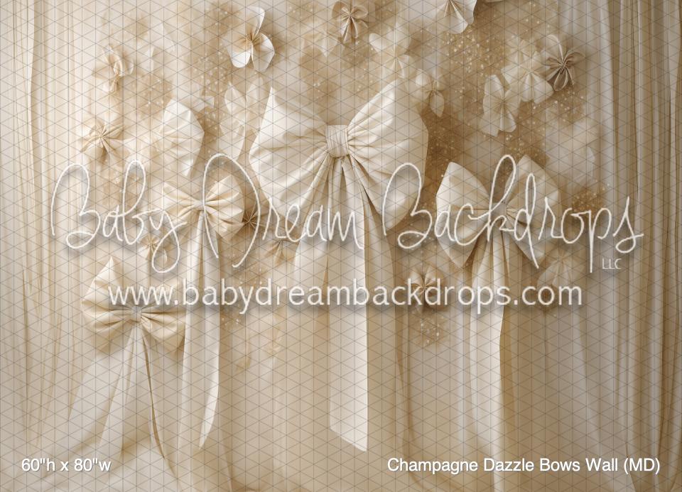 Champagne Dazzle Bows Wall (MD)