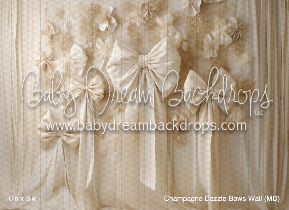 Champagne Dazzle Bows Wall (MD)