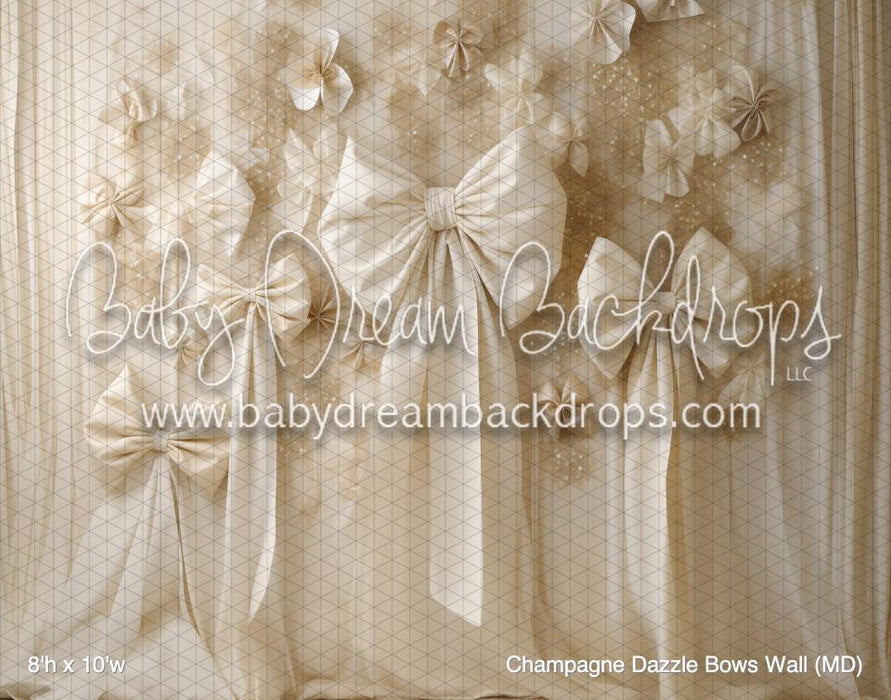 Champagne Dazzle Bows Wall (MD)
