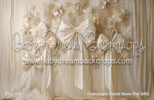 Champagne Dazzle Bows Wall (MD)