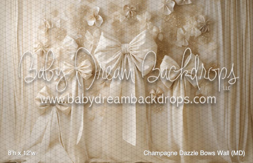 Champagne Dazzle Bows Wall (MD)