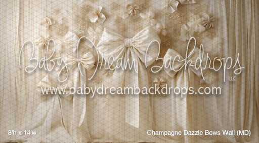 Champagne Dazzle Bows Wall (MD)