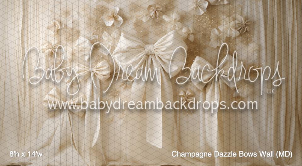 Champagne Dazzle Bows Wall (MD)