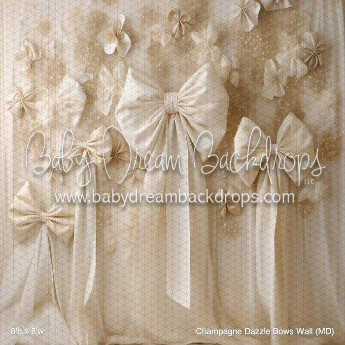 Champagne Dazzle Bows Wall (MD)