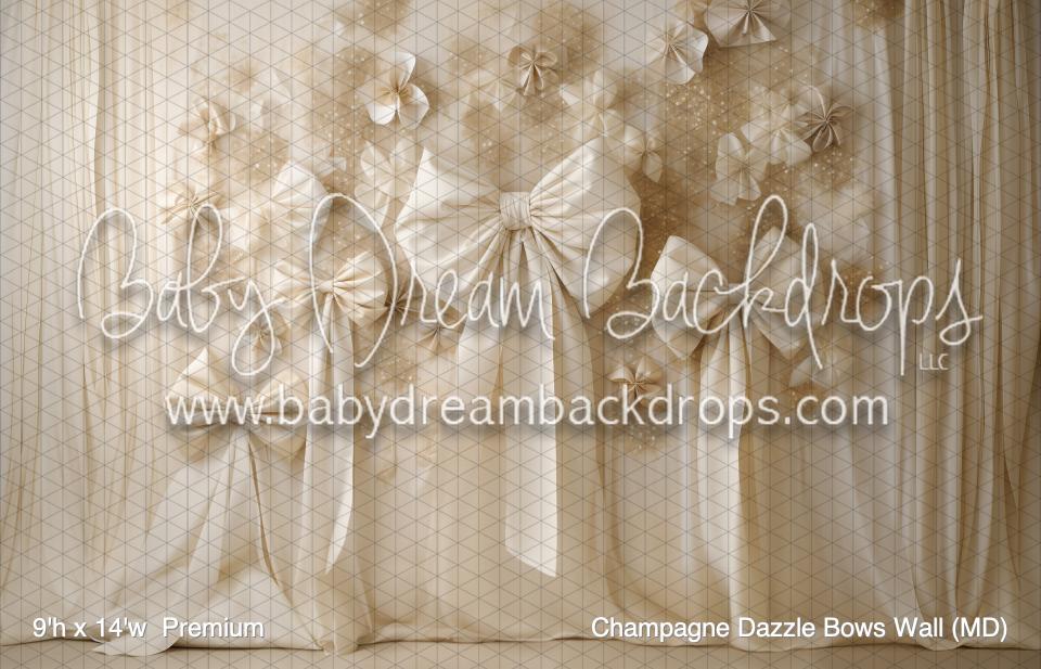 Champagne Dazzle Bows Wall (MD)
