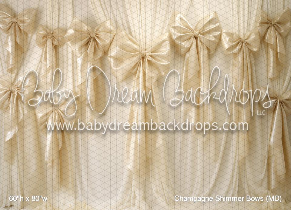 Champagne Shimmer Bows (MD)
