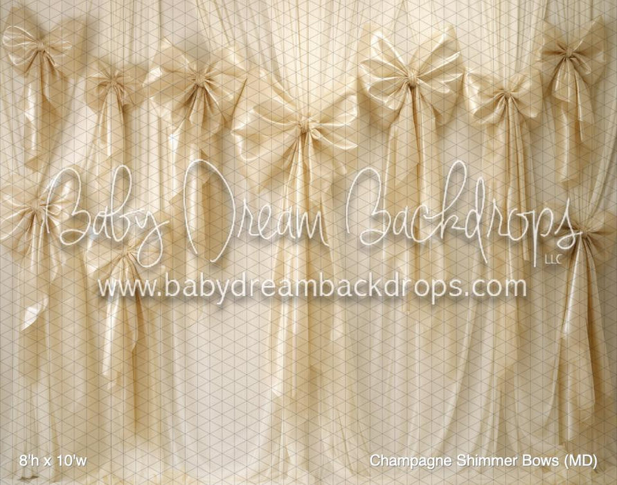 Champagne Shimmer Bows (MD)