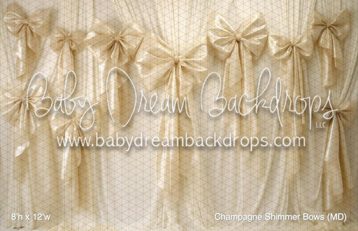 Champagne Shimmer Bows (MD)