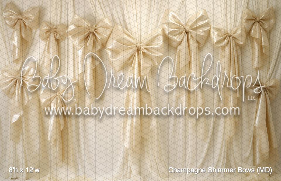 Champagne Shimmer Bows (MD)