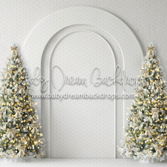 X Drop Champagne Sparkle Christmas Arch (MD)