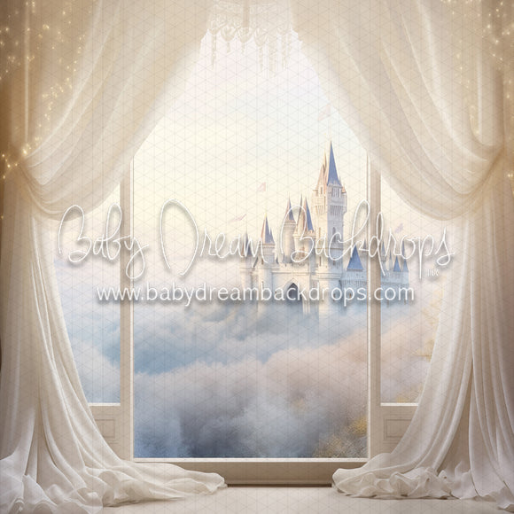 X Drop Chiffon Enchanted Castle View (MD)