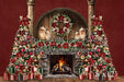 Christmas Arch Fireplace Red Double tree (VR)