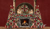 Christmas Arch Fireplace Red Double tree (VR)