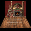 Christmas Arch Fireplace with Red Wall Bundle