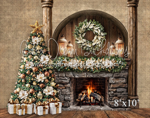 Christmas Arch Fireplace with Tree (VR)