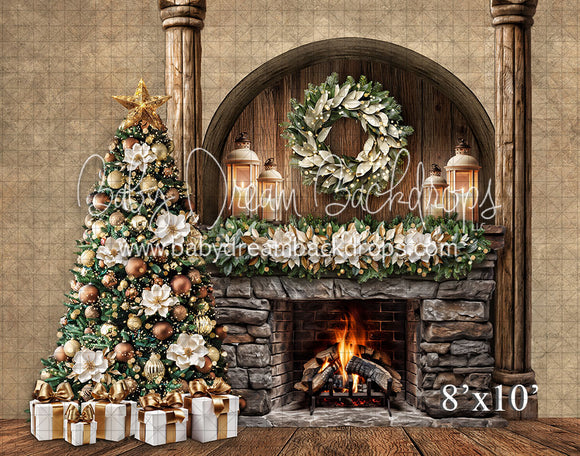 Christmas Arch Fireplace with Tree (VR)