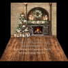 Christmas Arch Fireplace with Tree  Fabric Bundle