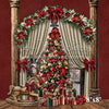 Christmas Arch Window Red Wall Tree (VR)