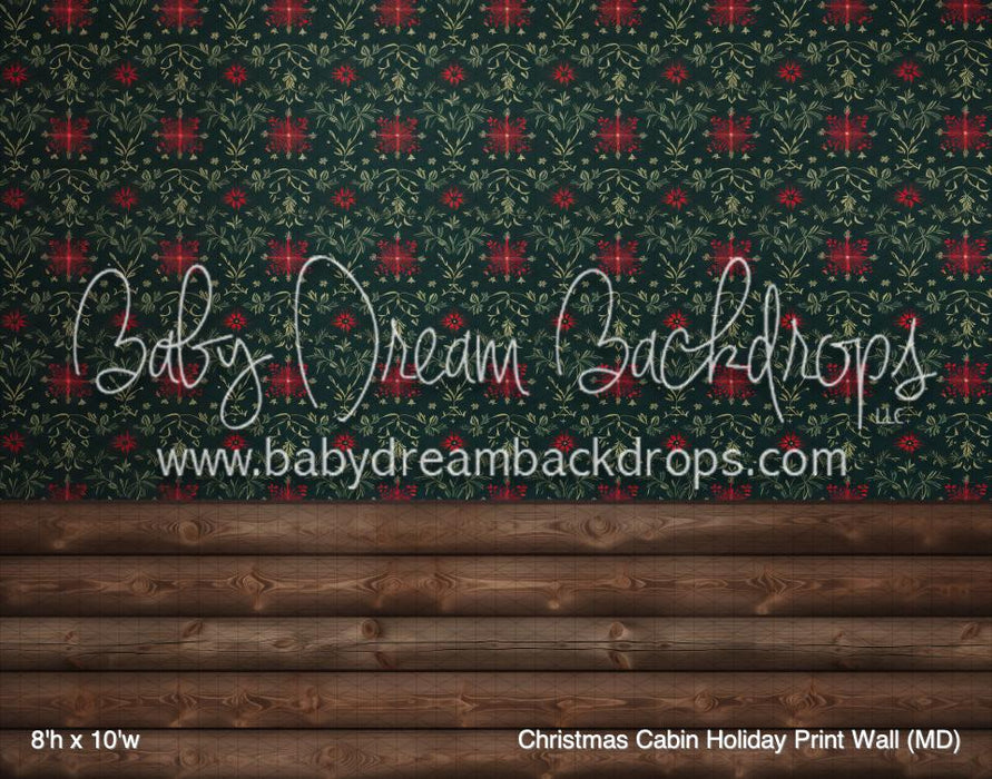Christmas Cabin Holiday Print Wall (MD)