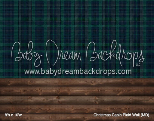 Christmas Cabin Plaid Wall (MD)
