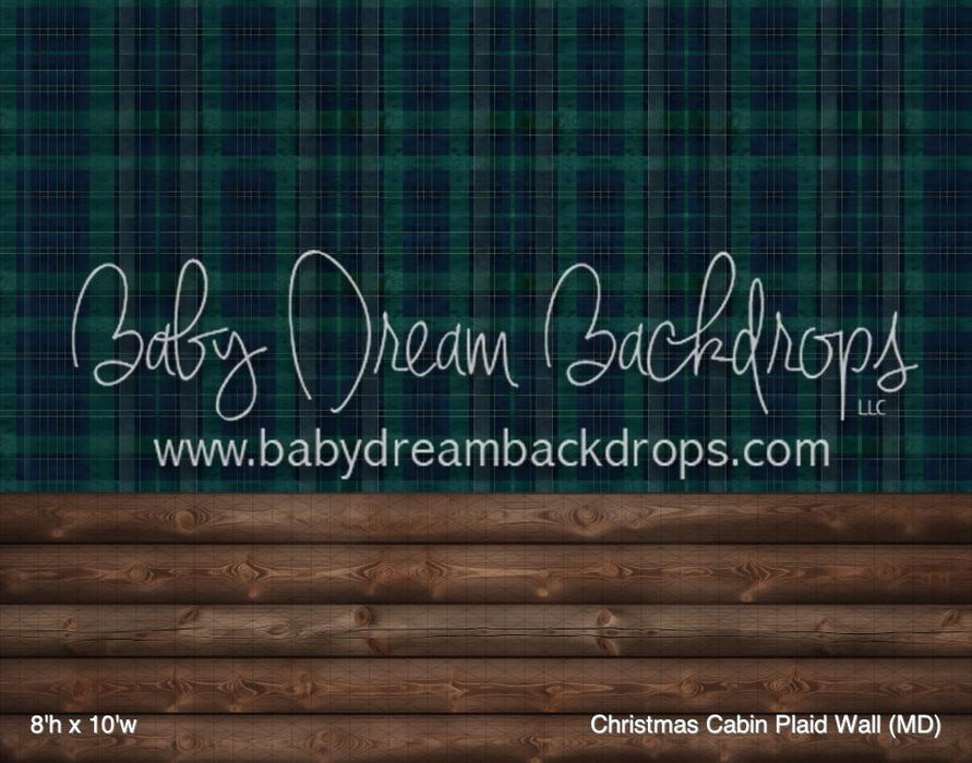 Christmas Cabin Plaid Wall (MD)