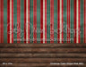 Christmas Cabin Striped Wall (MD)