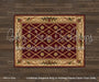 Christmas Elegance Rug on Nutmeg Planks Fabric Floor (WM)