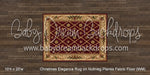 Christmas Elegance Rug on Nutmeg Planks Fabric Floor (WM)