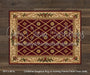 Christmas Elegance Rug on Nutmeg Planks Fabric Floor (WM)