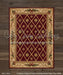 Christmas Elegance Rug on Nutmeg Planks Fabric Floor (WM)
