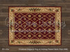 Christmas Elegance Rug on Nutmeg Planks Fabric Floor (WM)