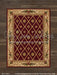 Christmas Elegance Rug on Nutmeg Planks Fabric Floor (WM)