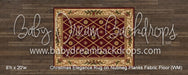 Christmas Elegance Rug on Nutmeg Planks Fabric Floor (WM)