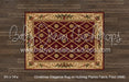 Christmas Elegance Rug on Nutmeg Planks Fabric Floor (WM)