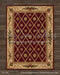 Christmas Elegance Rug on Nutmeg Planks Fabric Floor (WM)