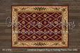 Christmas Elegance Rug on Nutmeg Planks Fabric Floor (WM)