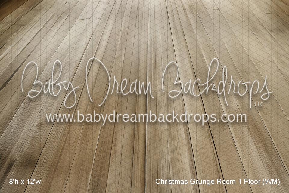 Christmas Grunge Room 1 Fabric Floor (WM)