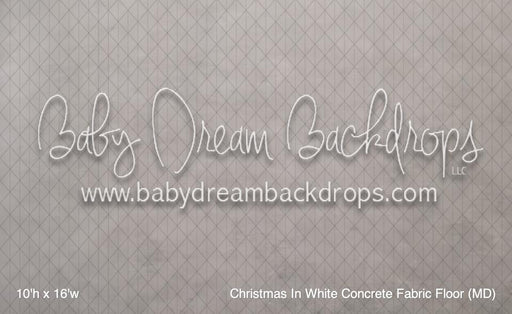 Christmas In White Concrete Fabric Floor (MD)