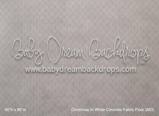 Christmas In White Concrete Fabric Floor (MD)
