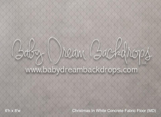 Christmas In White Concrete Fabric Floor (MD)