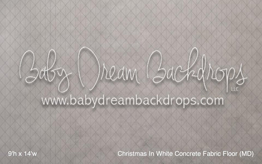 Christmas In White Concrete Fabric Floor (MD)