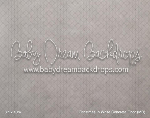 Christmas In White Concrete Fabric Floor (MD)