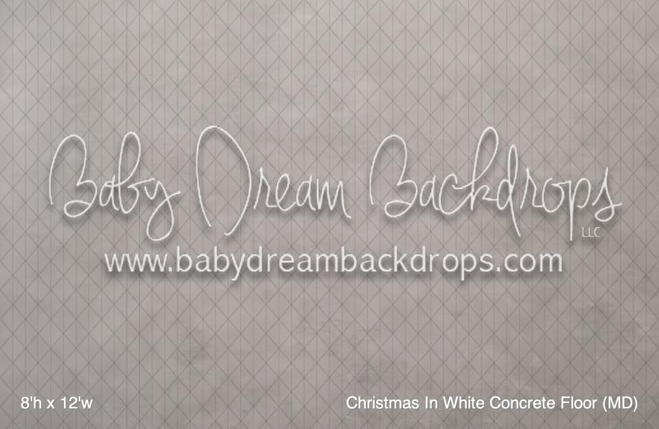 Christmas In White Concrete Floor (MD)