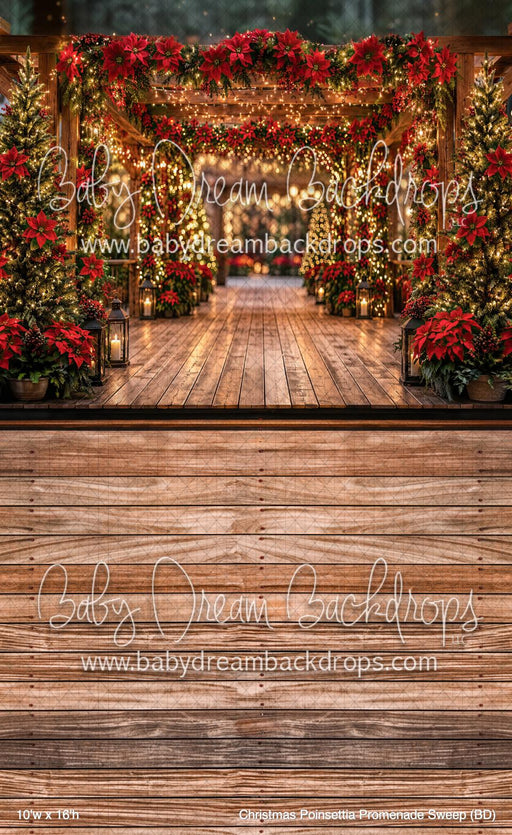 Christmas Poinsettia Promenade Sweep (BD)