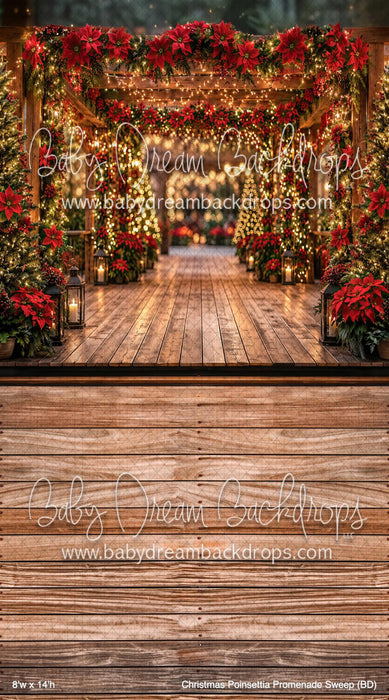 Christmas Poinsettia Promenade Sweep (BD)