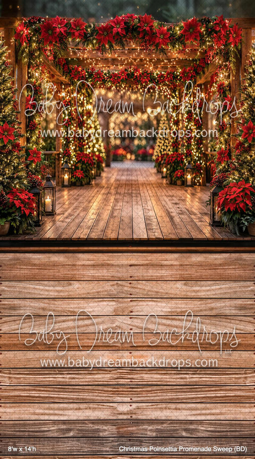 Christmas Poinsettia Promenade Sweep (BD)