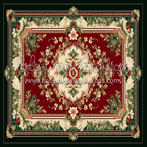 Christmas Rug (Black) Fabric Floor (MD)